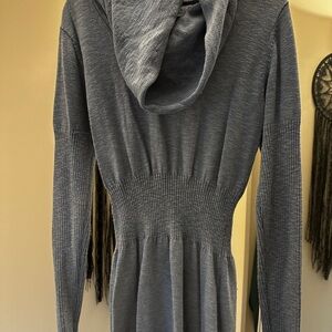 Light blue hooded Knit Dress